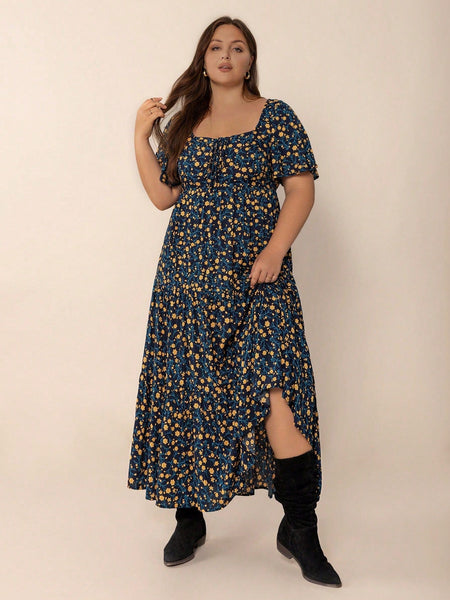 PLUS SIZE Ziggy Maxi Dress - Navy | LAST SIZES-Plus Size Dresses- Boheme Junction