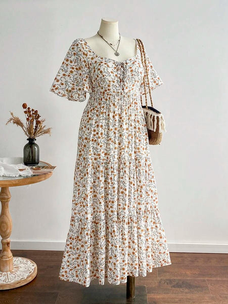 PLUS SIZE Ziggy Maxi Dress - White-Plus Size Dresses- Boheme Junction