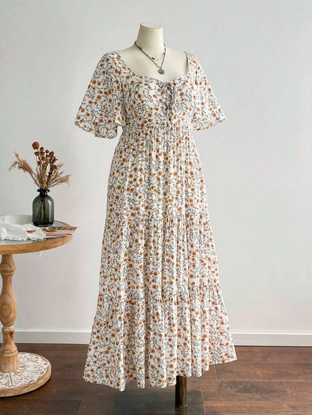 PLUS SIZE Ziggy Maxi Dress - White-Plus Size Dresses- Boheme Junction
