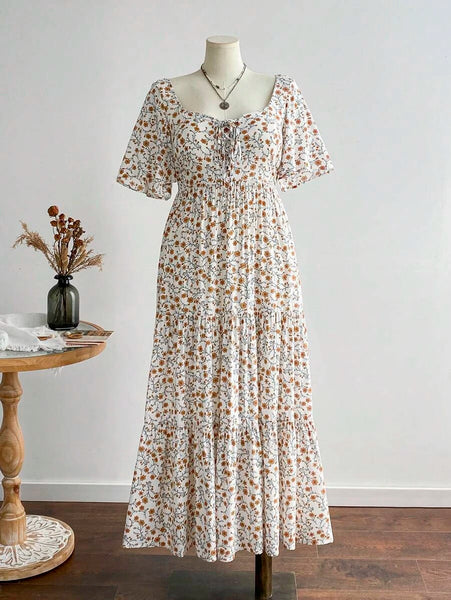 PLUS SIZE Ziggy Maxi Dress - White-Plus Size Dresses- Boheme Junction