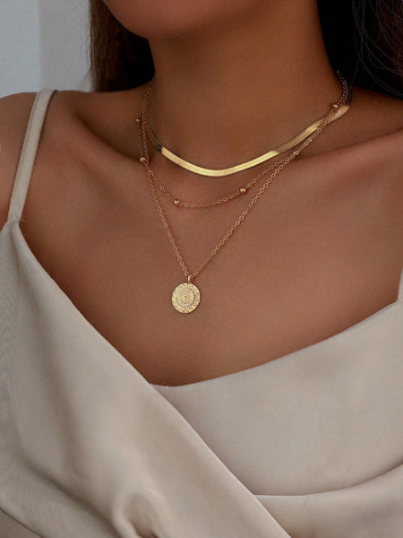 RUBI Layered Necklace - Gold-Necklace- Boheme Junction