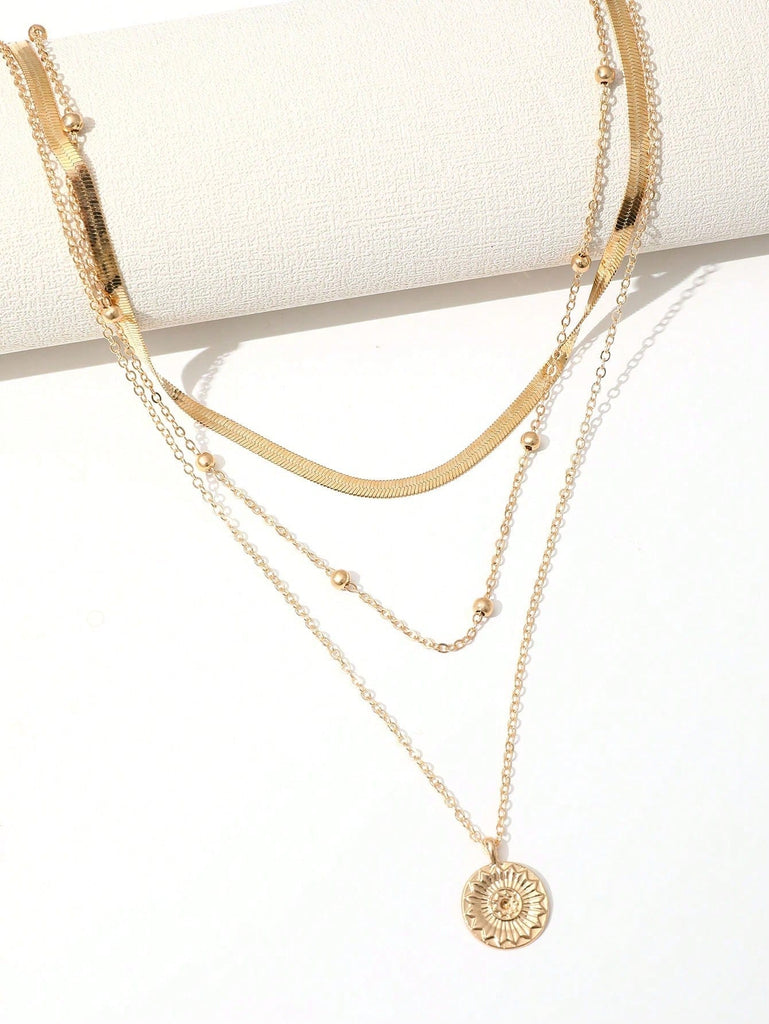 RUBI Layered Necklace - Gold-Necklace- Boheme Junction