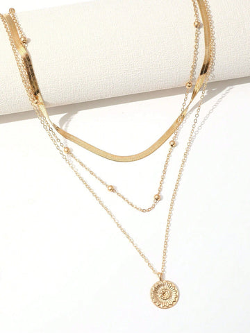 RUBI Layered Necklace - Gold-Necklace- Boheme Junction