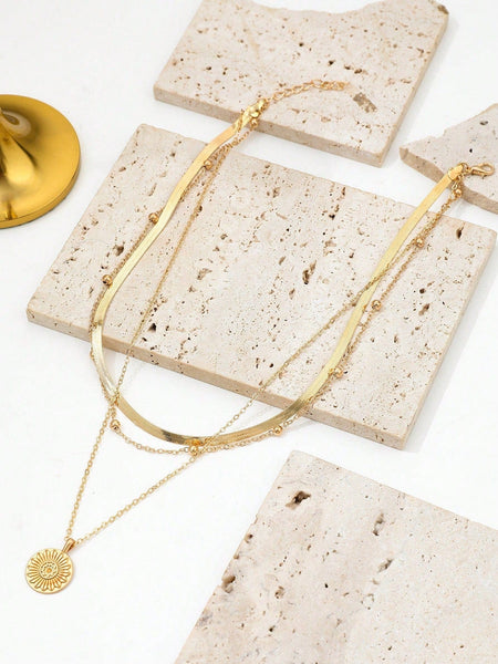 RUBI Layered Necklace - Gold-Necklace- Boheme Junction