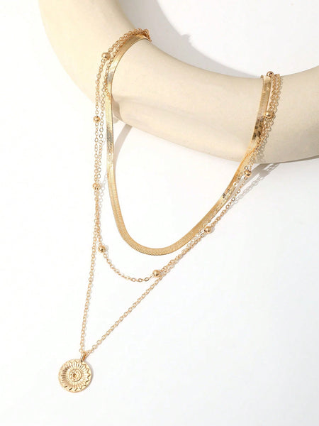 RUBI Layered Necklace - Gold-Necklace- Boheme Junction