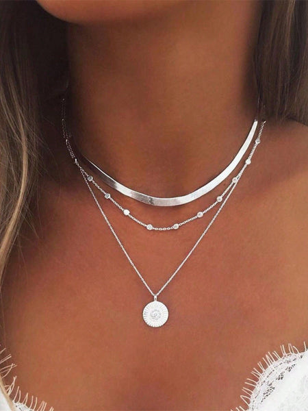 Boheme Junction Necklace RUBI Layered Necklace - Silver