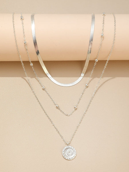 Boheme Junction Necklace RUBI Layered Necklace - Silver
