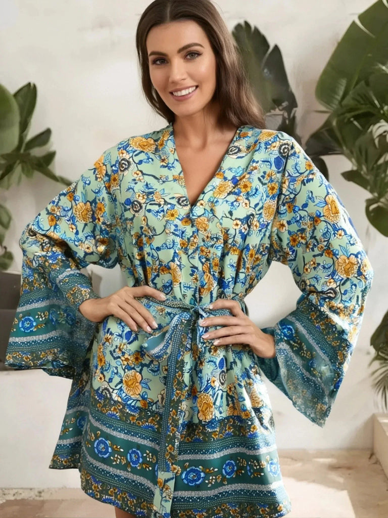 SELENA Kimono - Green-Kimono- Boheme Junction