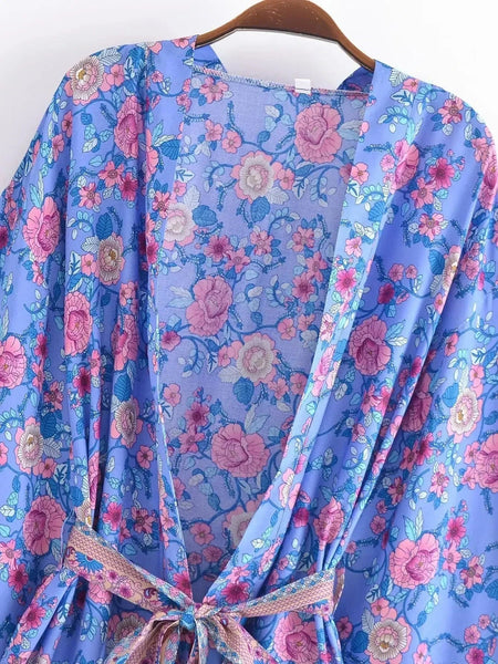 SELENA Kimono - Purple-Kimono- Boheme Junction