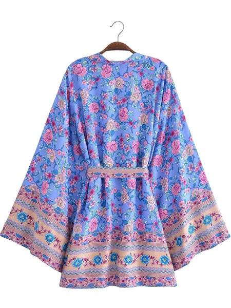 SELENA Kimono - Purple-Kimono- Boheme Junction