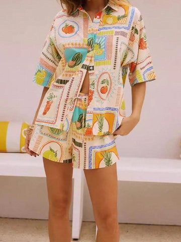 SEYCHELLES Shirt & Short Set-Women Two-piece Outfits- Boheme Junction
