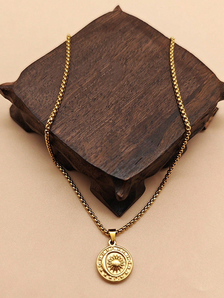 SOLAR Necklace - Gold-Women Pendant Necklaces- Boheme Junction