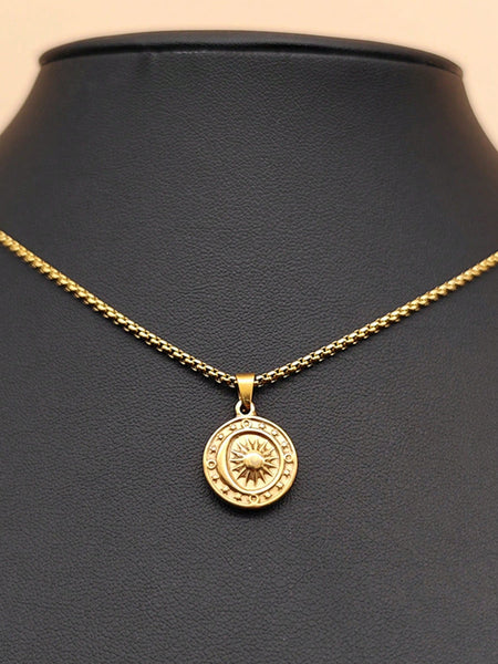 SOLAR Necklace - Gold-Women Pendant Necklaces- Boheme Junction