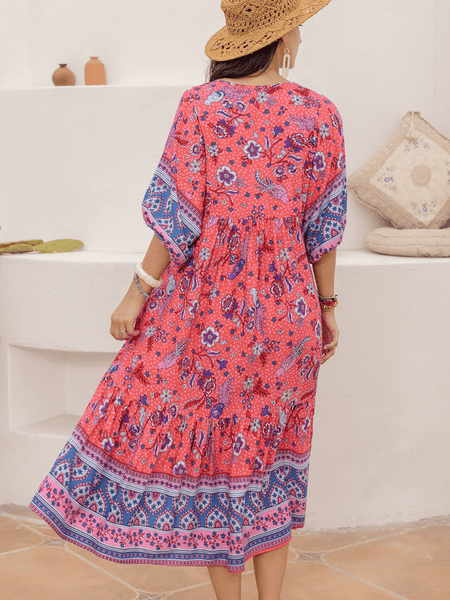 SUNNY Midi Dress - Pink | LAST SIZES-Women Dresses- Boheme Junction