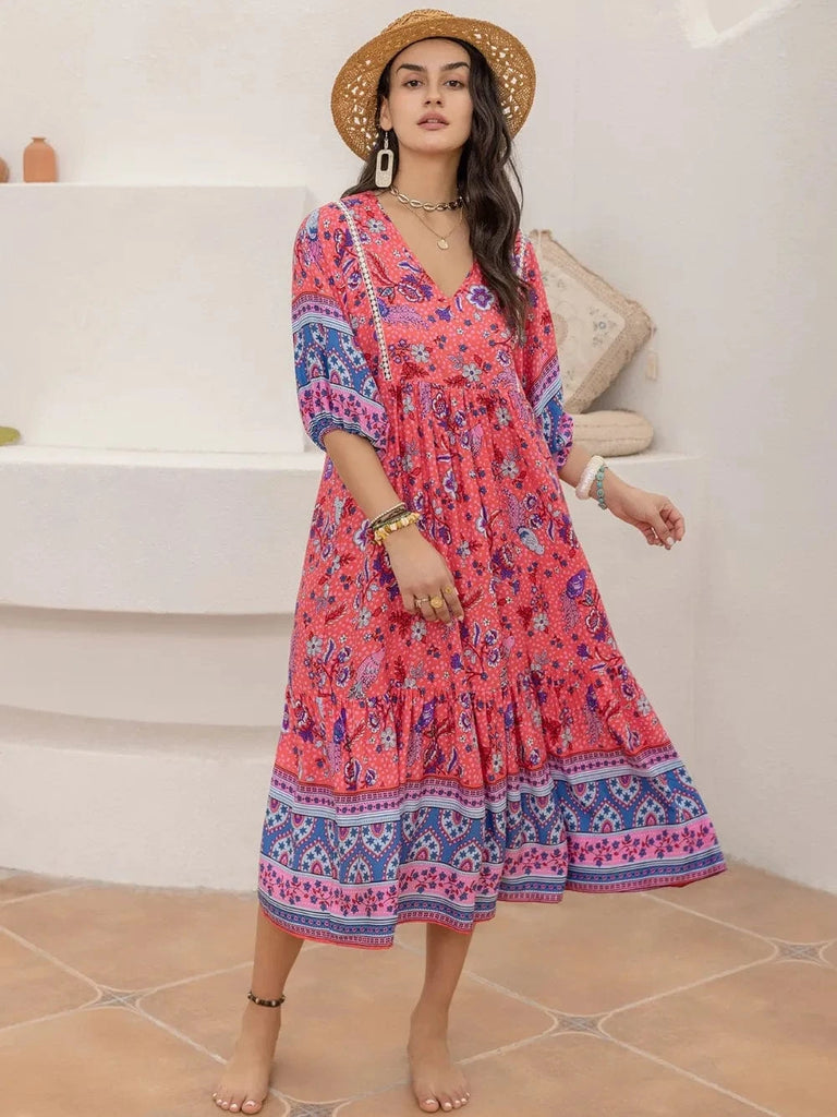 SUNNY Midi Dress - Pink | LAST SIZES-Women Dresses- Boheme Junction