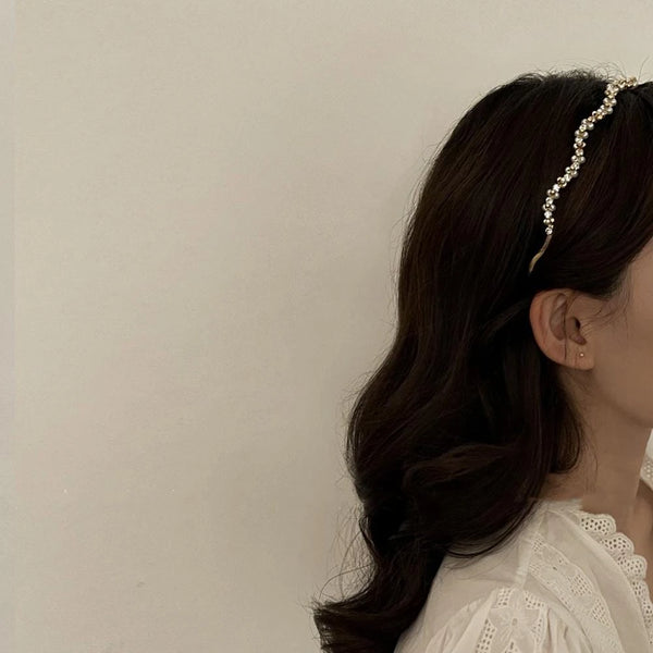 WHITNEY Headband - Gold-Hair Headband- Boheme Junction