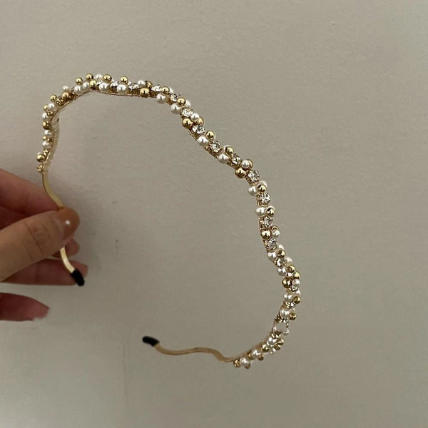 WHITNEY Headband - Gold-Hair Headband- Boheme Junction