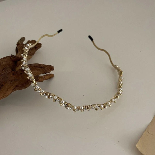 WHITNEY Headband - Gold-Hair Headband- Boheme Junction