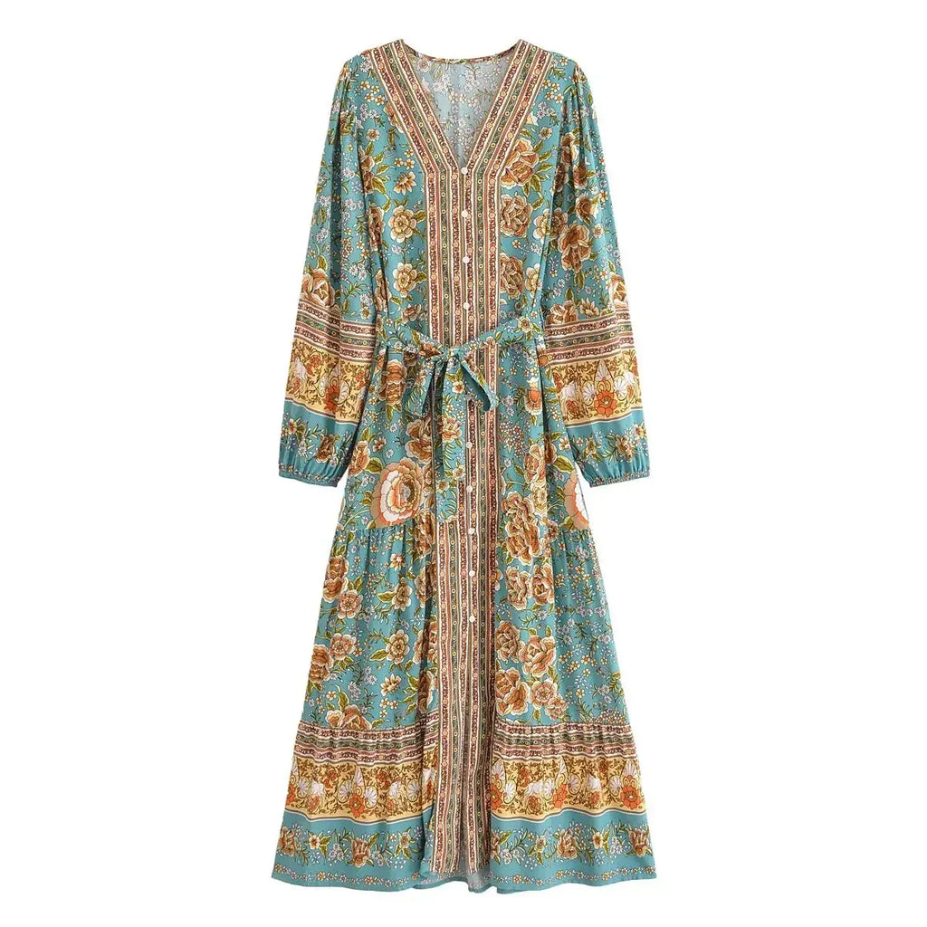 boheme junction dress WILLOW Maxi Dress - Green
