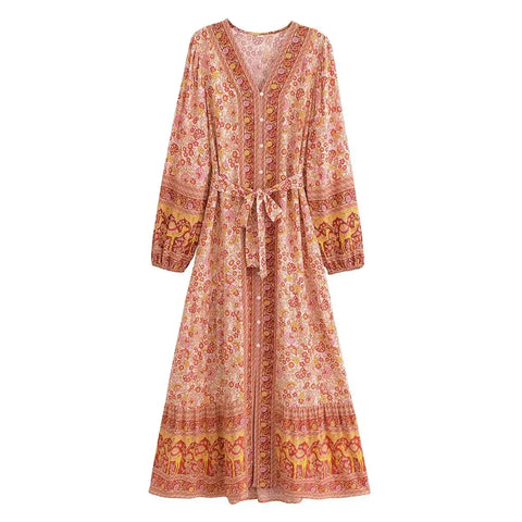 boheme junction dress WILLOW Maxi Dress - Peach