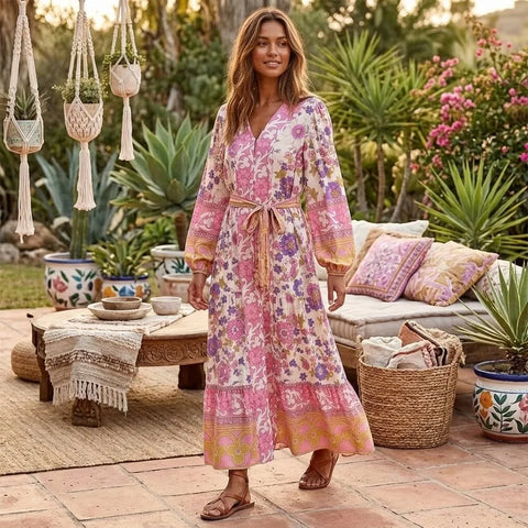 boheme junction dress WILLOW Maxi Dress - Pink