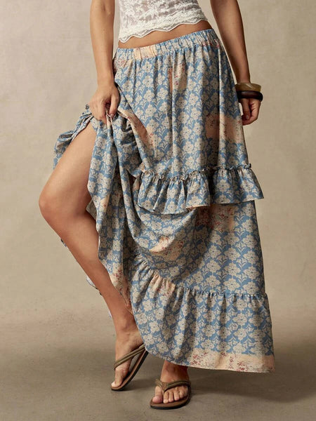 ZARIA Maxi Skirt-Women Bottoms- Boheme Junction
