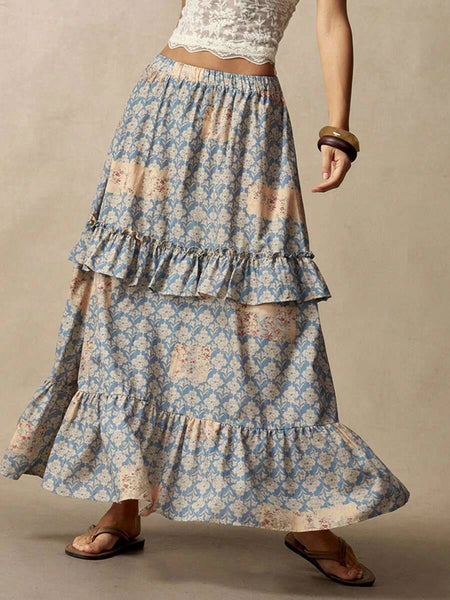 ZARIA Maxi Skirt-Women Bottoms- Boheme Junction