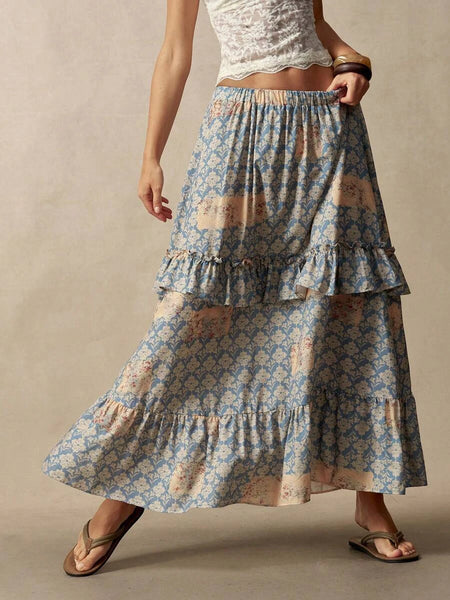 ZARIA Maxi Skirt-Women Bottoms- Boheme Junction
