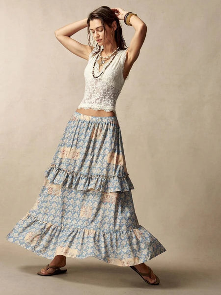 ZARIA Maxi Skirt-Women Bottoms- Boheme Junction