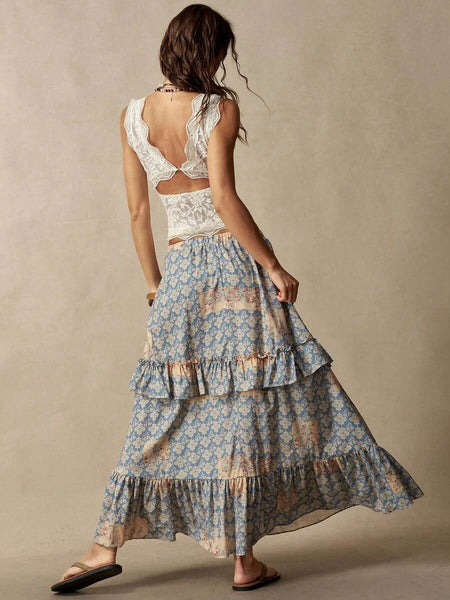 ZARIA Maxi Skirt-Women Bottoms- Boheme Junction