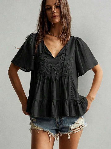 ZIA Top - Black-Women Tops, Blouses & Tee- Boheme Junction