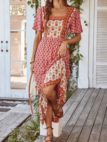 ZOLA Maxi Dress - Pink-Women Dresses- Boheme Junction