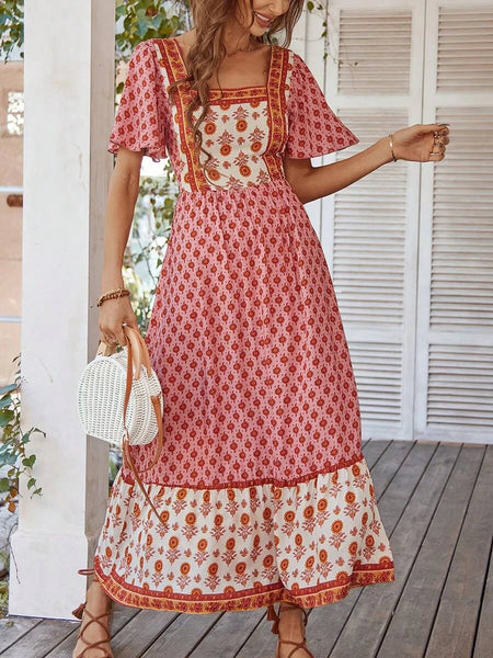 ZOLA Maxi Dress - Pink-Women Dresses- Boheme Junction