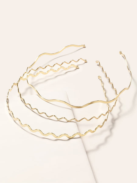 KAILIN Headband Set - Gold-Hair Headband- Boheme Junction