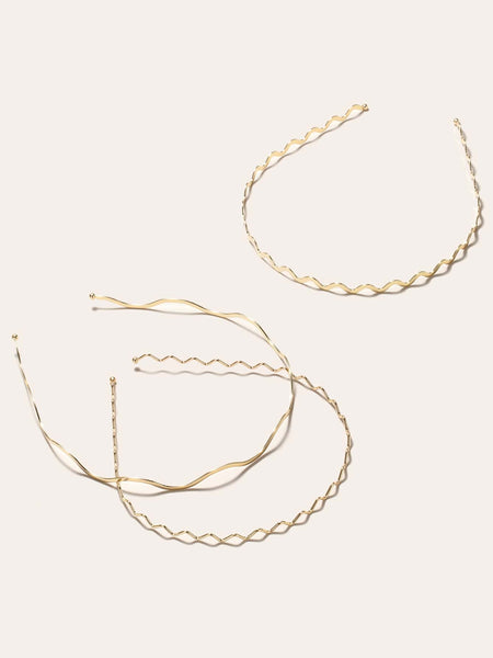 KAILIN Headband Set - Gold-Hair Headband- Boheme Junction