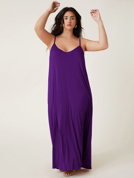 PLUS SIZE Tami Maxi Dress - Purple-Dress- Boheme Junction