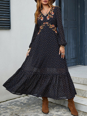 MILLA Maxi Dress - Black-Women Dresses- Boheme Junction