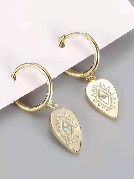ASTOR Huggie Sleeper Earrings - Gold-Earrings- Boheme Junction