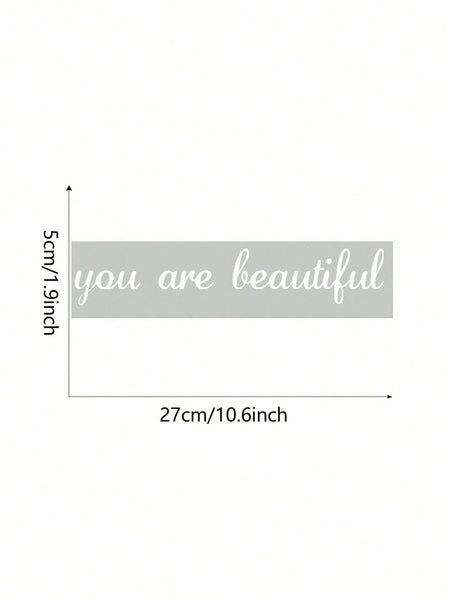 You are Beautiful - Affirmation Mirror Sticker-Affirmation Sticker- Boheme Junction