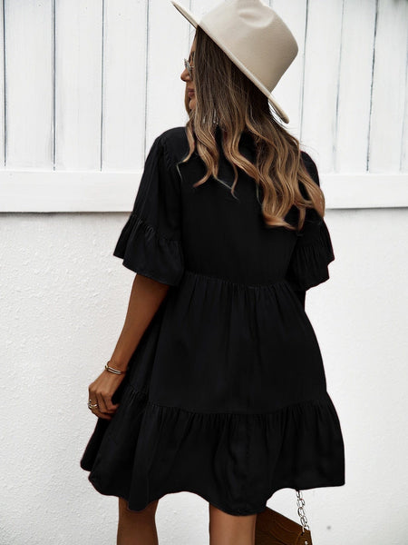 AIRLEY Mini Dress - Black-Dress- Boheme Junction
