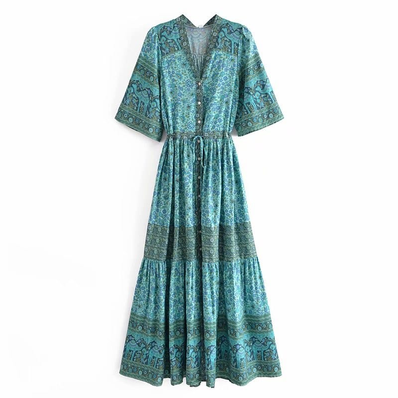 AMILIA Maxi Dress - Green | Boho Gypsy Dress Australia | BOHEME JUNCTION AMILIA Maxi Dress - Green | Boho Gypsy Dress Australia | BOHEME JUNCTION
