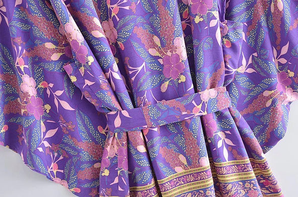 ARIBA Kimono - Purple-Kimono- Boheme Junction