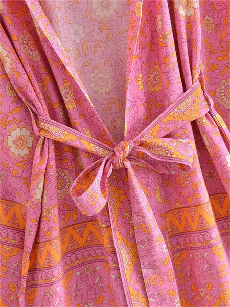 CARMEN Kimono - Pink-Kimono- Boheme Junction