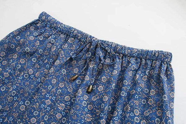 CIERRA Midi Skirt - Blue or Rust-Skirt- Boheme Junction