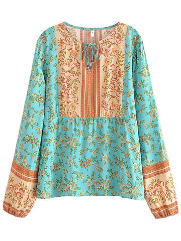 DARCY Top - Turquoise-Tops- Boheme Junction