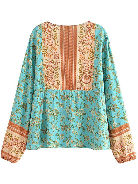 DARCY Top - Turquoise-Tops- Boheme Junction