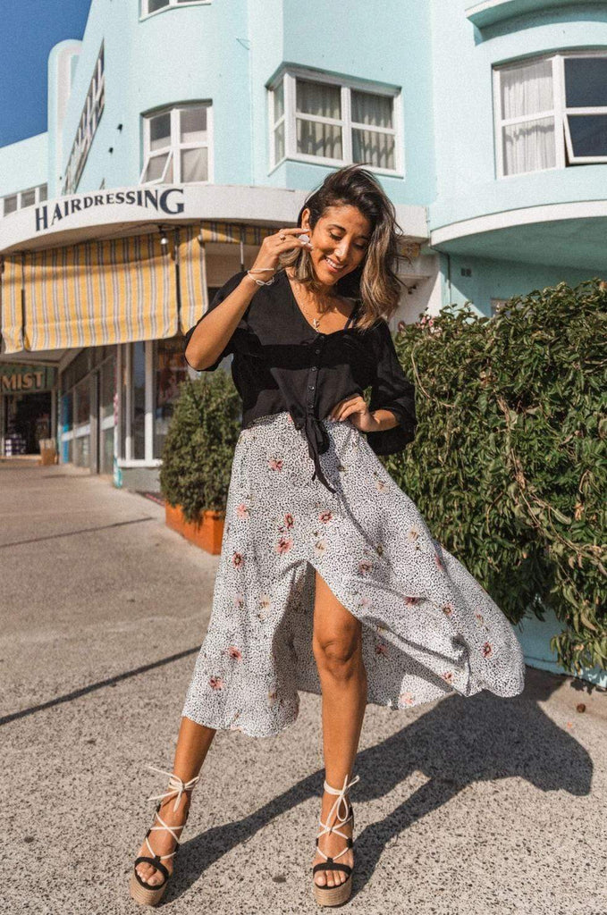 Piping Hot Tiered Midi Skirt | Target Australia