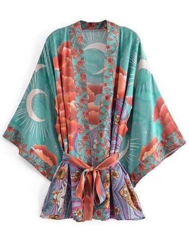 GALAXY Kimono - Emerald-Kimono- Boheme Junction
