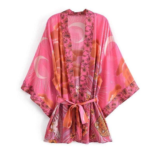 GALAXY Kimono - Pink-Kimono- Boheme Junction