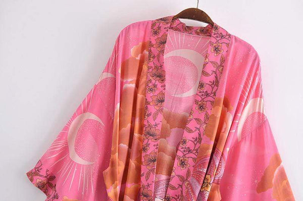 GALAXY Kimono - Pink-Kimono- Boheme Junction